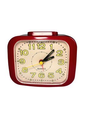 MCM Glow In The Dark Clock Vintage Works Great Numbers Light, good condition